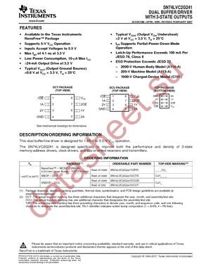 74LVC2G241DCTRG4 datasheet  